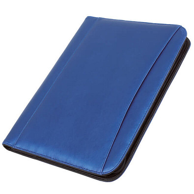 Konferenzmappe mit Rechner, DIN A4, blau