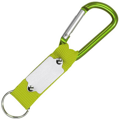 Schlüsselanhänger mit Karabiner, apfelgrün Schlüsselanhänger mit Karabiner, apfelgrün