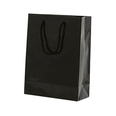 Papier-Tragetasche Paper, klein, Schwarz