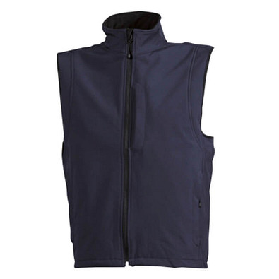 JAMES & NICHOLSON Unisex Softshell-Weste, dunkelblau, XXL