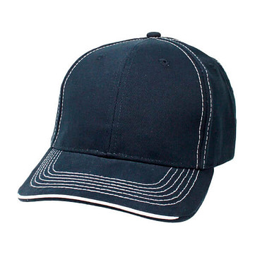 Sandwich-Cap Kontrast, Navy/Weiß