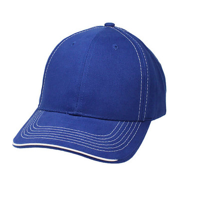 Sandwich-Cap Kontrast, Royalblau/Weiß