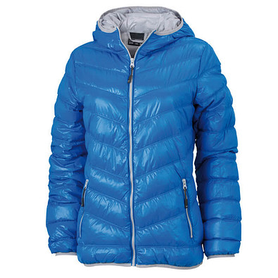 JAMES & NICHOLSON Damen Daunenjacke, blau/silber, XL