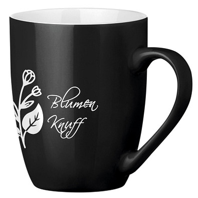 Tasse Gloria, 370 ml, schwarz/weiß