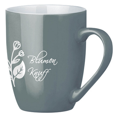 Tasse Gloria, 370 ml, grau/weiß