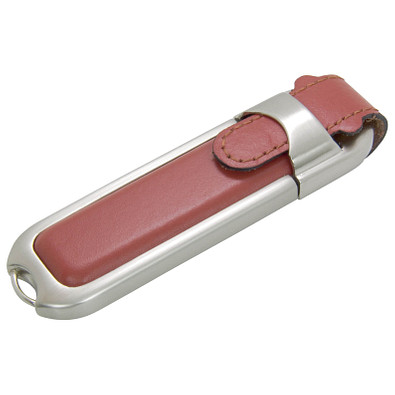 Kunstleder-USB-Stick, 4 GB, braun
