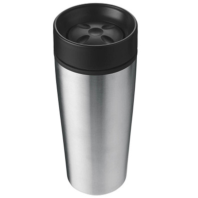 Edelstahl-Isolierbecher Fun, 450 ml, silber