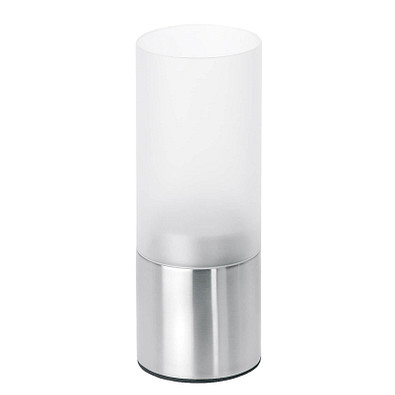 blomus® Edelstahl Windlicht, Edelstahl matt/Glas satiniert, silber blomus® Edelstahl Windlicht, Edelstahl matt/Glas satiniert, silber
