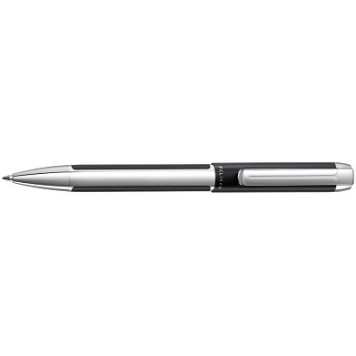 Pelikan Drehkugelschreiber Pura, schwarze Mine, schwarz/silber Pelikan Drehkugelschreiber Pura, schwarze Mine, schwarz/silber