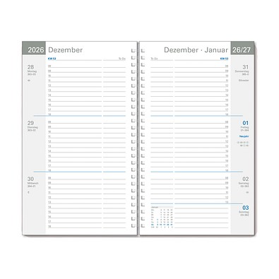 Wochentimer klein 2027, weiß