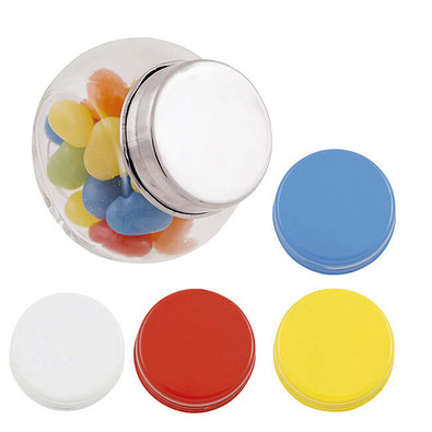 Mini-Bonbonglas mit Jelly Beans, gelb