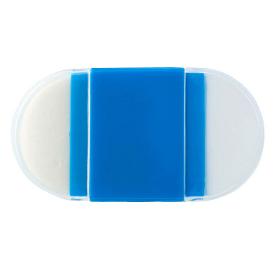 Spitzer-Radierer-Set, Blau