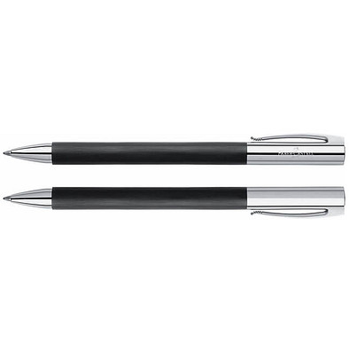 FABER-CASTELL Drehkugelschreiber Ambition, schwarze Mine, schwarz