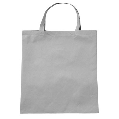 Vliestasche Textile mit kurzen Henkeln, grau