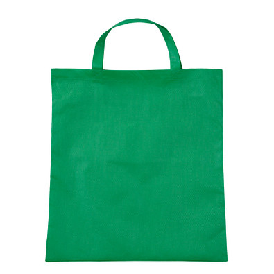 Vliestasche Textile mit kurzen Henkeln, dunkelgrün