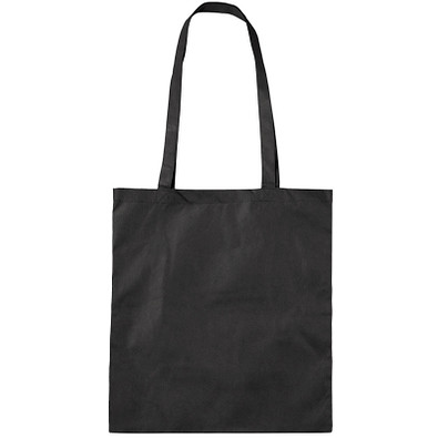 Vliestasche Textile mit langen Henkeln, schwarz