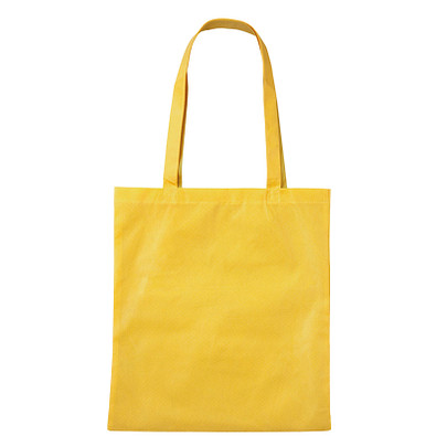 Vliestasche Textile mit langen Henkeln, gelb