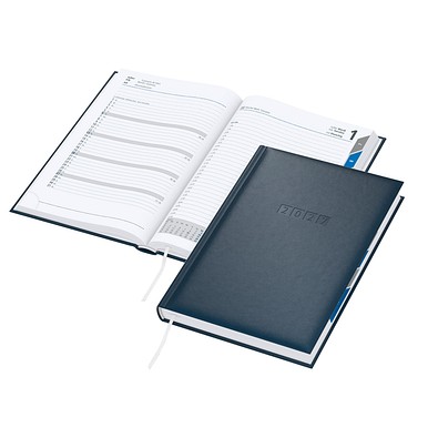 Geiger-Notes Buchkalender VIP Manager Register TivoliSoft 2027, dunkelblau
