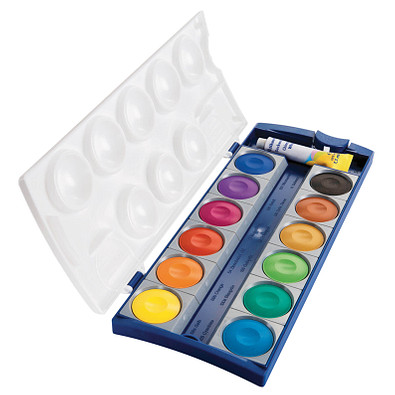 Pelikan Wasserfarben Deckfarbkasten K12, bunt Pelikan Wasserfarben Deckfarbkasten K12, bunt