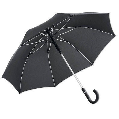 FARE® Automatik-Stockschirm Windproof, schwarz-weiß