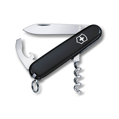 VICTORINOX Taschenmesser Waiter, 9 Funktionen, schwarz