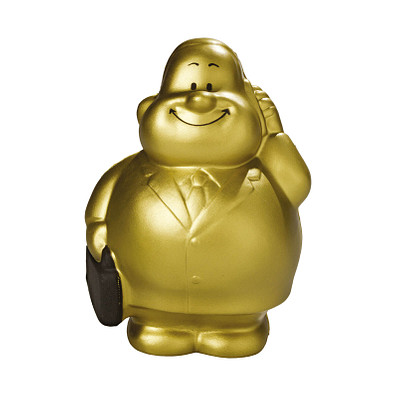 Herr Bert® Anti-Stress-Figuren Business Bert, gold