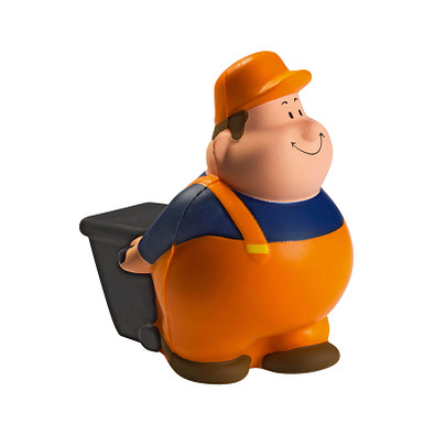 Herr Bert® Anti-Stress-Figuren Müllmann Bert, orange Herr Bert® Anti-Stress-Figuren Müllmann Bert, orange