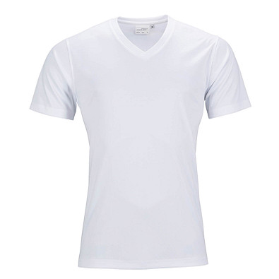 JAMES & NICHOLSON Damen Funktions T-Shirt Active, weiß, S