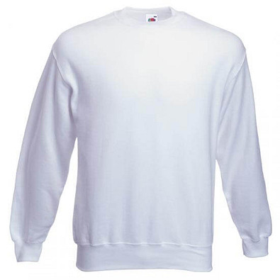 FRUIT OF THE LOOM® Unisex Sweatshirt Set-In, weiß, XL