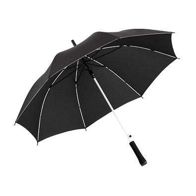 FARE® Automatik-Stockschirm Colorline, schwarz/weiß