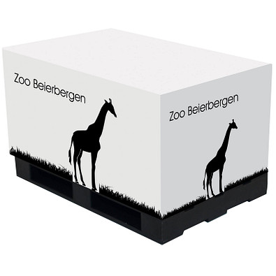 Paletten-Notizquader, schwarz