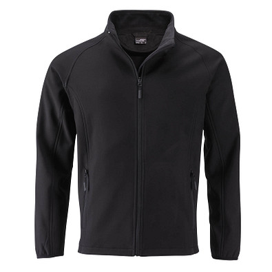 JAMES & NICHOLSON Herren Softshell-Jacke Promo, schwarz, XL