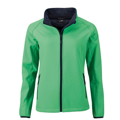 JAMES & NICHOLSON Damen Softshell-Jacke Promo, grün, L