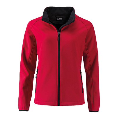JAMES & NICHOLSON Damen Softshell-Jacke Promo, rot, S