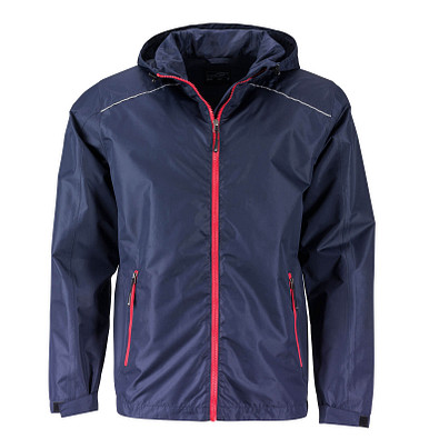 JAMES & NICHOLSON Herren Regenjacke Basic, Herren, dunkelblau, XL