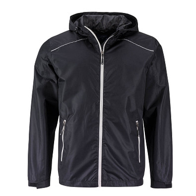 JAMES & NICHOLSON Herren Regenjacke Basic, Herren, schwarz, L