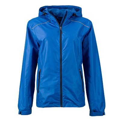 JAMES & NICHOLSON Damen Regenjacke Basic, blau, M