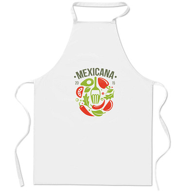 Küchenschürze Kitap, Weiß