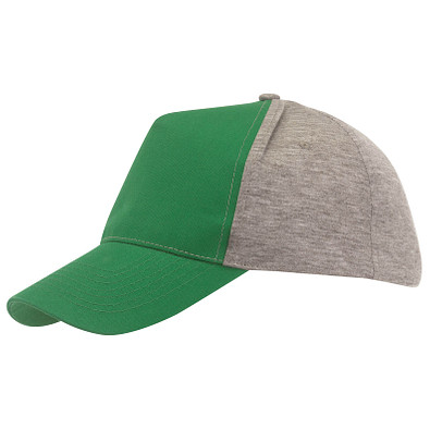 5-Panel-Cap Trend, Grün/Grau