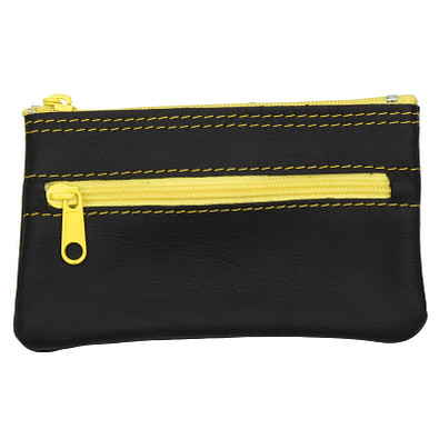 Leder-Schlüsselmäppchen Akzente, Gelb