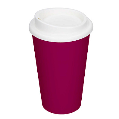 Trinkbecher Coffee-Time, 350 ml, Berry