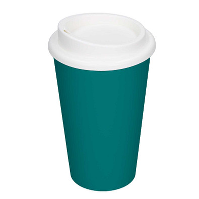 Trinkbecher Coffee-Time, 350 ml, Teal