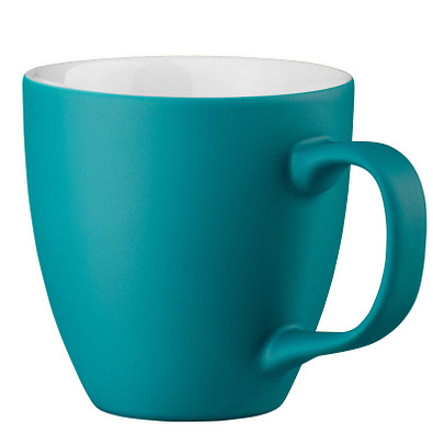 Porzellantasse Lorena, 450 ml, türkis