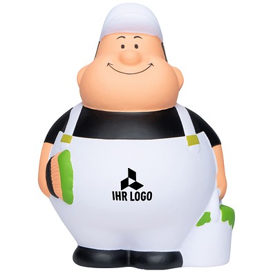 Herr Bert® Anti-Stress-Figuren Maler Bert mit Cap, schwarz/weiß