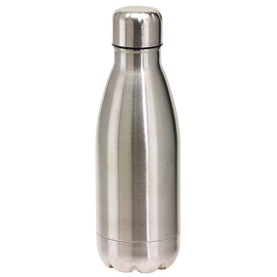 Edelstahl Trinkflasche Design, 600 ml, silber