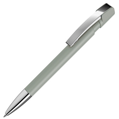 uma® Druckkugelschreiber SkyGum, blaue Mine, grau