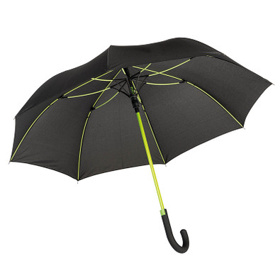 Automatik-Stockschirm Shelter, schwarz/apfelgrün