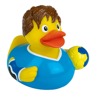 Schnabels® Bade-Ente Handball, gelb/hellblau