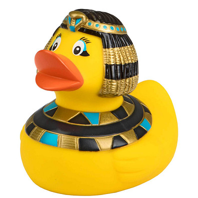 Schnabels® Bade-Ente Kleopatra, gelb/schwarz
