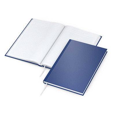 Geiger-Notes Notizbuch, DIN A5, kariert, blau-matt